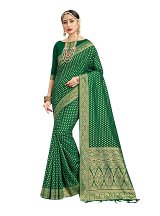 Buy Pure Silk Saree in Green Color Online - dvz0003392