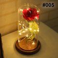 thumbnail image 3 of CAROOTU LED Rose Flower Decor Battery Powered String Light Desk Lamp Romantic Valentine's Day Gift, 3 of 7