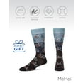 thumbnail image 6 of MeMoi Bicycles Patterned Bamboo Blend Men's Crew Sock - Mens - Male, 6 of 10