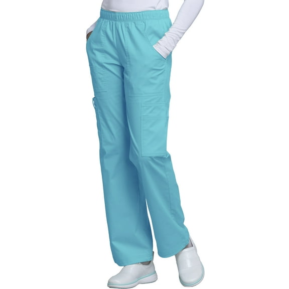 Cherokee Workwear Core Stretch Women's Scrubs Pant Mid Rise Pull-On Cargo 4005