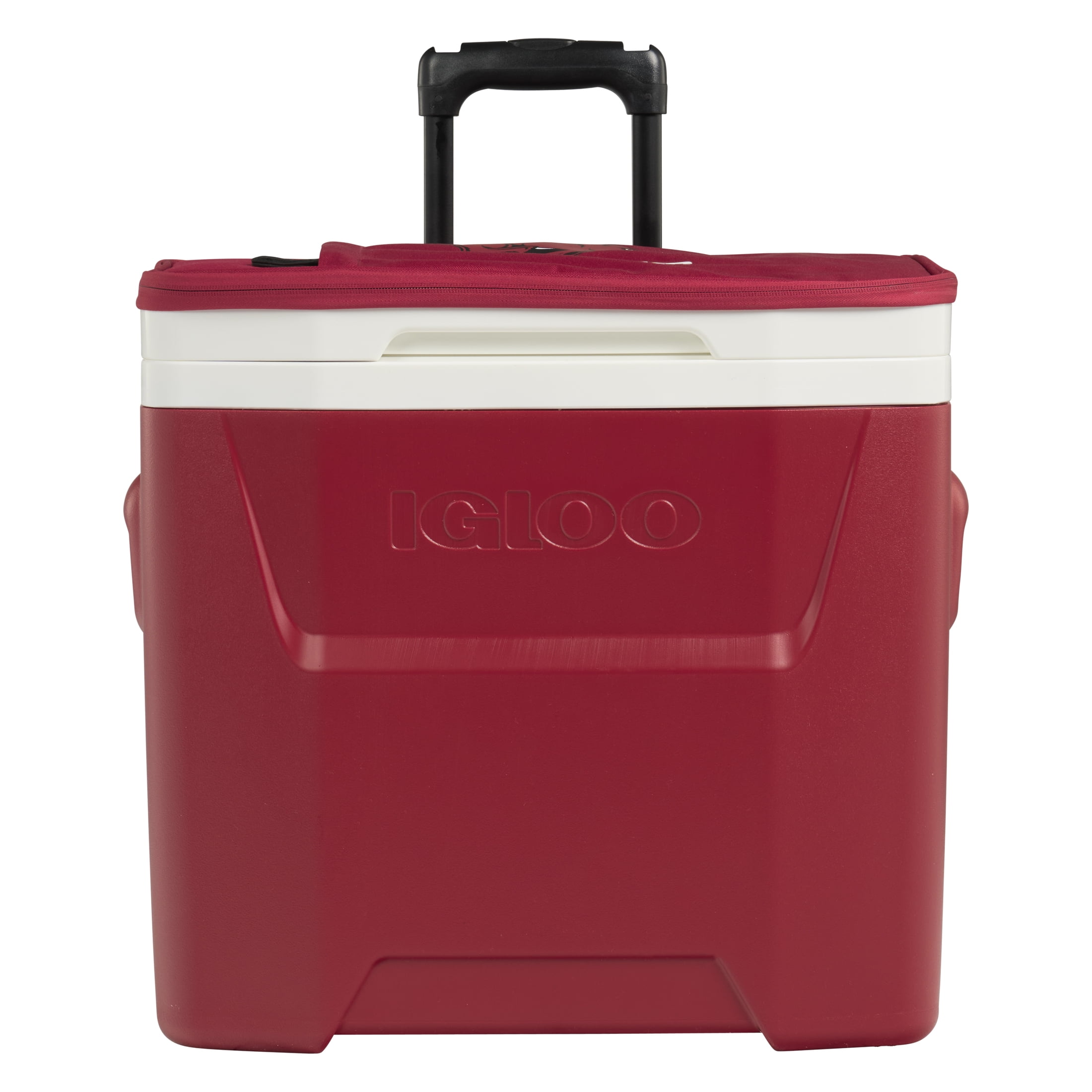 University of Arkansas Razorbacks 28 QT Laguna Soft Top Wheeled Cooler by Igloo, Red