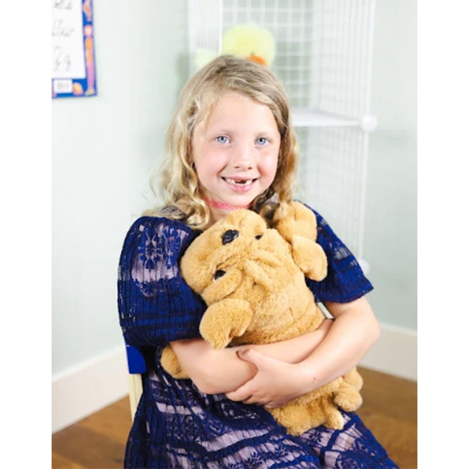 Bouncyband Happy Hugs Sensory Weighted Plush Bulldog