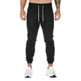 thumbnail image 1 of Pantalones deportivos ajustados para hombre: pantalones de entrenamiento con bolsillos con cremallera, cintura elástica y diseño cónico, 1 of 8