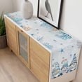 thumbnail image 4 of Blue Gnomes Coastal Table Runner - 48 Inch Long, Kitchen Dining Table Runner Dresser Scarves, Nautical Coral Starfish Ocean Summer Farmhouse Decor for Coffee Tables Wedding Party Banquet, 4 of 8