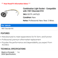 thumbnail image 2 of Combination Light Socket - Compatible with 1987 Chevrolet R10 - AC Delco, 2 of 2