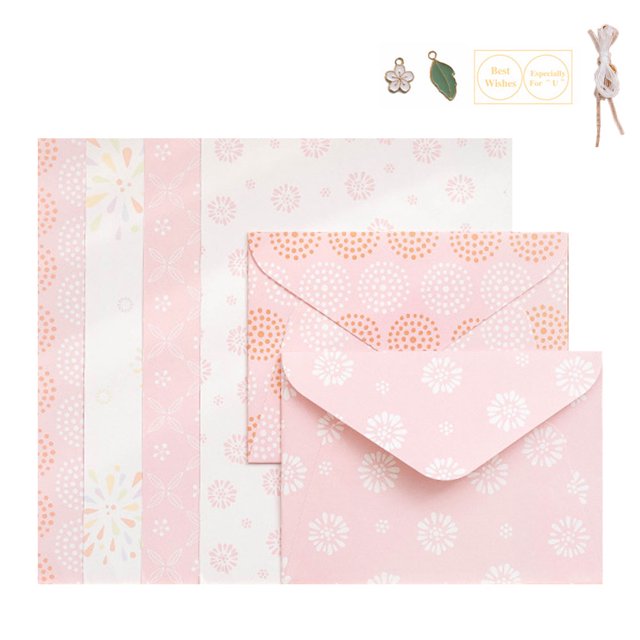 1 juego que incluye papel de carta y sobre Papel de carta: 25CM * 17,6CM, sobre: 18CM * 13CM