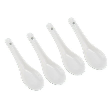 

Chinese Soup Spoons Ceramic Spoon Light Weight Simple Elegant For Household For Dinning Room