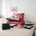 thumbnail image 4 of YST Ombre Gradient 7-Piece Bedding Set, Full Size, Geometric Stripe Comforter Set, Aesthetic Wave Bedding, Modern Abstract Bed in a Bag, 4 of 4