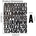 thumbnail image 4 of 8 Hojas de Pegatinas de Letras y Números de 1,5 Pulgadas, 576 Pegatinas Adhesivas del Alfabeto para Álbumes de Recortes, Color Negro., 4 of 5