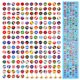 thumbnail image 1 of Chinchetas de corcho con forma de bandera de país, 200 unidades, para oficina, para colgar, pequeñas, con bandera nacional, 1 of 8
