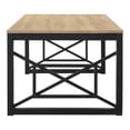 thumbnail image 5 of Burul Metal 2-Piece Coffee Table Set, Natural Oak and Black, 5 of 12