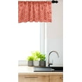 thumbnail image 3 of Ambesonne Abstract Valance Pack of 2, Hexagonal Shapes Tangerine, 54"X12", Pink Peach, 3 of 4