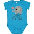 thumbnail image 3 of Inktastic Tia Loves Me Baby Elephant Boys or Girls Baby Bodysuit, 3 of 5