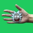 thumbnail image 2 of Rick and Morty Drooling Rick Patch Cartoon Network Animation Embroidered Iron On, 2 of 2