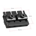 thumbnail image 3 of String 4-string Headless Electric Bass Guitar String Locking Nut Set with 2 Wrench 2 Screw Black, 3 of 7