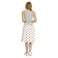 thumbnail image 5 of Women's Strawberry Spring Season Fruits A-line Printed Skirt Casual Wear, M, Vermilion Green, by Ambesonne, 5 of 6