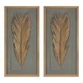 thumbnail image 2 of Melrose International LLC Framed Palm (Set of 2) 14"L x 27.5"H Wood/Paper, 2 of 2