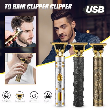 Vintage T9 Electric Hair Cutting Machine Hair Clipper Professional Men Shaver Rechargeable Barber Trimmer For Men Dragon Buddha
