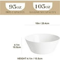 thumbnail image 2 of Serving Bowls, 105 OZ Large Salad Bowls Set of 2, Porcelain White Bowls for Kitchen, Deep Bowls for Salad, Soup, Pho and Fruit, Ceramic Serving Bowls for Party, Microwave Safe, Series Regular, 2 of 7