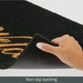 thumbnail image 5 of mDesign Welcome Doormat with Natural Fibers Decorative Script, Black/Natural, 5 of 6