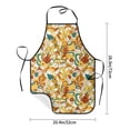 thumbnail image 4 of Naloa 1Pack Adjustable Bib Apron Waterdrop Resistant Cooking Kitchen Aprons for Women Men Chef, 70s Groovy Hippie Print, 4 of 5