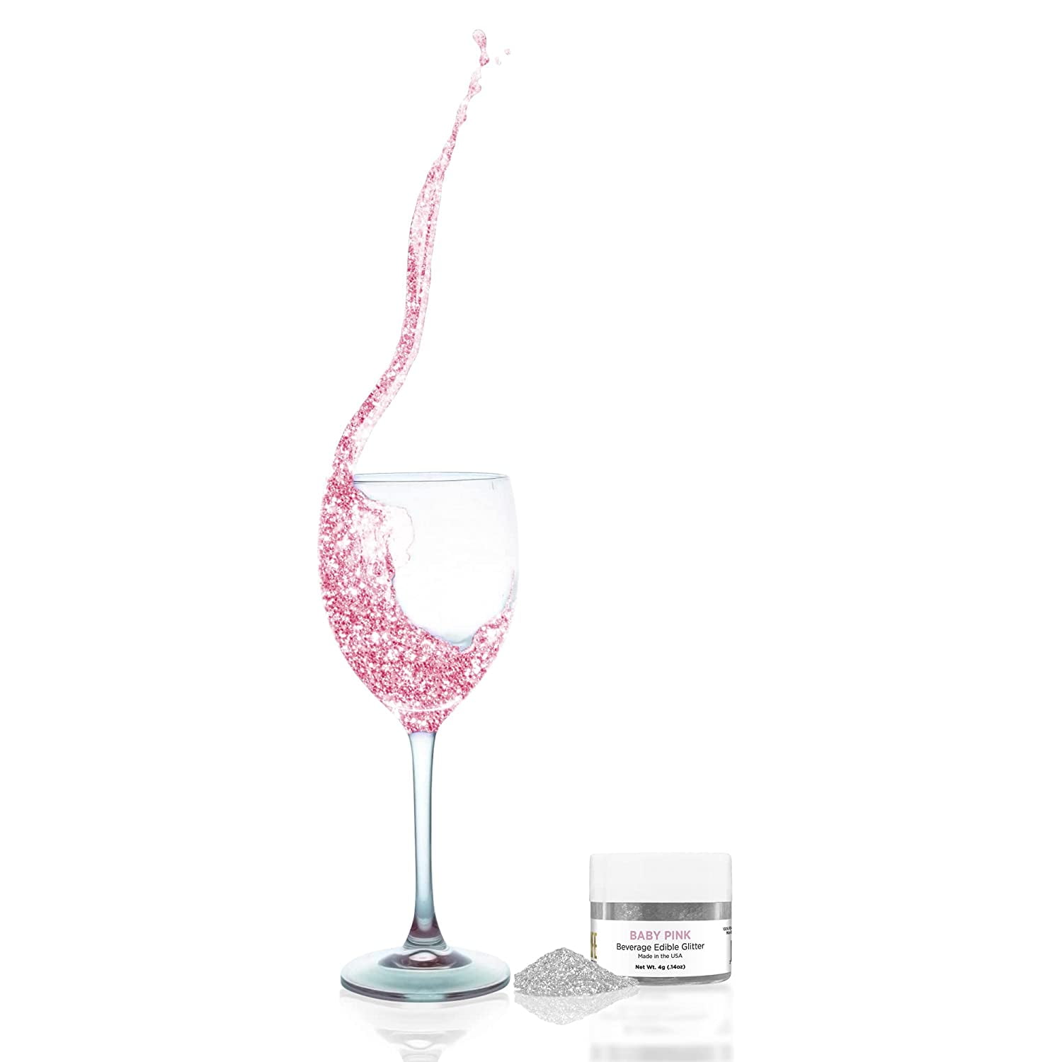 Gender Reveal Edible Glitter 4g Blue and Pink Edible Glitter Kosher