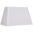 thumbnail image 2 of White Large Rectangular Lamp Shade 14"" Wide x 6"" Deep at Top and 18"" Wide x 12"" Deep at Bottom and 12"" Height (Spider) Replacement with Harp and Finial - Springcrest, 2 of 4