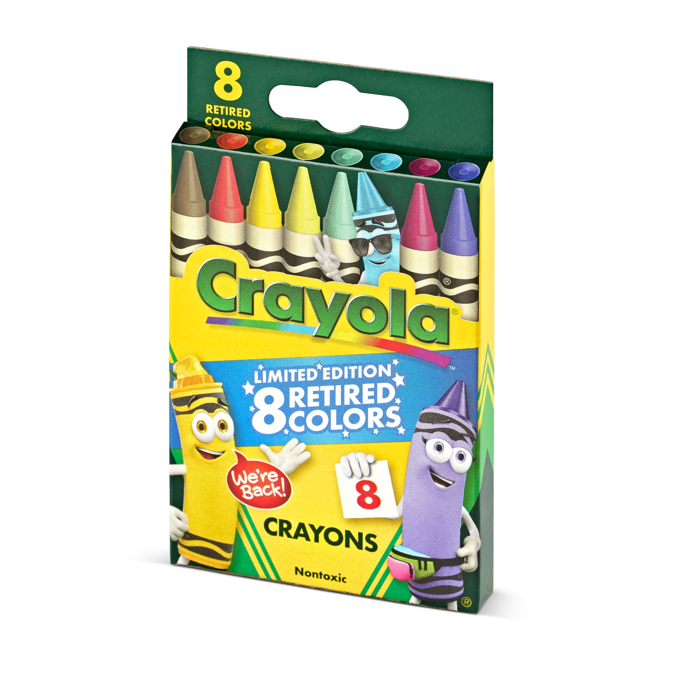 Crayola Limited Edition Retired Crayons, 8 Ct, School Supplies for Kids, Coloring Supplies, Gifts for Kids Ages 3+