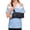 Blue, variant on Shoulder Surgery Shirts for Women Short Sleeve Tear Away Tops Shoulder Zipper Surgery Recovery Shirts Chemo Post Adaptive Top Purple L