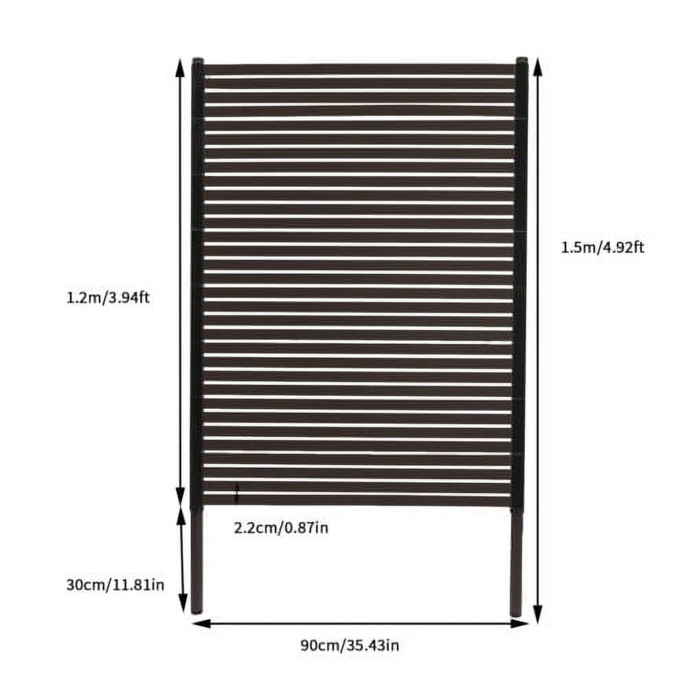 Indoor Outdoor Privacy Screen Decorative Panels Planter Wall Brown Fence Panels