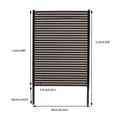 thumbnail image 2 of Indoor Outdoor Privacy Screen Decorative Panels Planter Wall Brown Fence Panels, 2 of 19