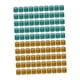 thumbnail image 1 of 100 anillos para pata de paloma (2023) para identificación de pinzones bantam naranja y verde, 1 of 7