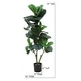 thumbnail image 3 of The Mod Greenhouse 39" Artificial Fiddle Leaf Tree in Black Matte Planter's Pot 39, 3 of 5