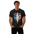 thumbnail image 5 of XINPING American 250th Anniversary Men’s 250 Years USA Patriotic Polo Shirt, Short Sleeve Collared Golf Top, Independence Day American Flag Print with Multi Color Options, 5 of 5