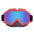 thumbnail image 1 of Mistaha Off-road Motorcycle Goggles Windproof Sand-Proof Eye Protection Shield for Helmet, Model 369 (7 Colors), Red Frame Colored Lens, 1 of 7