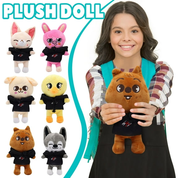 Stray Kids Skzoo Plush 4.7 Inch Plush Toy, Straykids Collectible Stuffed Toys Bag Charms, K Pop Idol Key Ring Plushie Toys Decorations Gifts - HAN QUOKKA