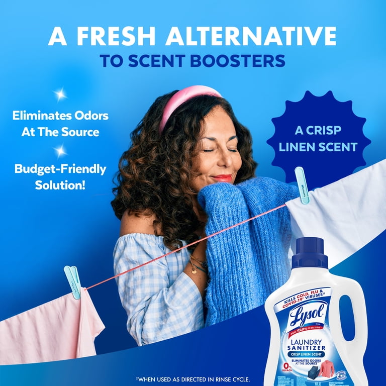 Lysol Laundry Sanitizer Liquid, Crisp Linen Scent, 90 fl oz photo 8