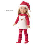 American Girl Welliewishers Reindeer Pj's for 15" Dolls (Doll Not Included)