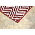 thumbnail image 2 of Garland Rug Palazzo II Washable Bath Rug Crimson Red/White, 21"x34", 2 of 4