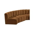 thumbnail image 5 of Meridian Furniture Arc Saddle Velvet Modular Sectional, 5 of 15