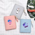thumbnail image 2 of BTS Cartera BT21 Linda De Dibujos Animados Las Mujeres Corta La Tarjeta Monedero Estudiante Coreano, 2 of 4