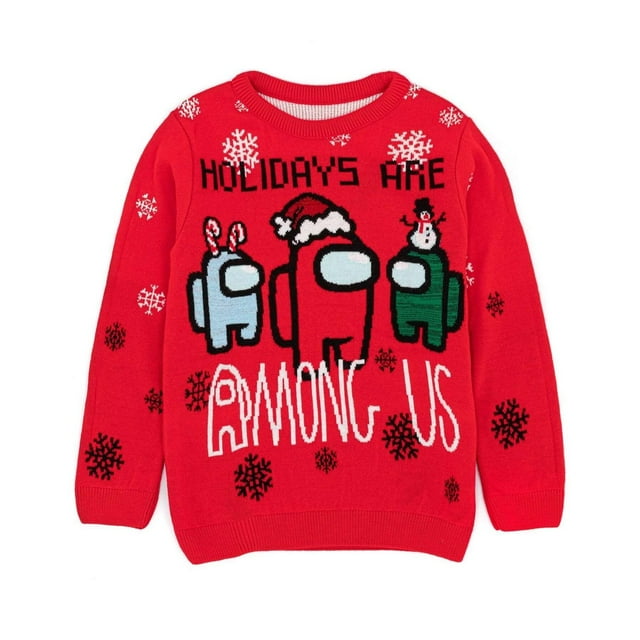 Among Us Chandail de Noël pour Garçons/filles
