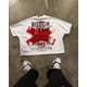 thumbnail image 2 of Camiseta con estampado gráfico Punk Retro Y2k para hombre y mujer, camiseta gótica de gran tamaño de Hip Hop, pantalón corto informal promocional a la moda, Top de manga, 2 of 3