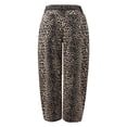 thumbnail image 5 of Ticikt Women's Barrel Boyfriend Baggy Leopard Print Jeans Mid Rise Cropped Wide Leg Jeans for Women Trendy,Color:OTHER,Size:XL, 5 of 5