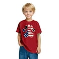 thumbnail image 7 of CFLVAEK 4th of July Patriotic Indenpendence Day T Shirts for Kids American Flag Graphic Tees Comfy Short Sleeve Round Neck Cotton Tops 7 Years, 7 of 7