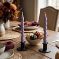 thumbnail image 3 of YAWUBT 1 Pack 7 Inch Spiral Taper Candles, Scented Dripless Twisted Fat Candlesticks for Home Décor Party Halloween Celebrations, 3 of 7