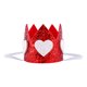 thumbnail image 1 of GOOHOCHY 1 banda para el cabello para niños, corona 3D con patrón de corazón, diadema para fiesta de cumpleaños para niños (rojo), 1 of 7