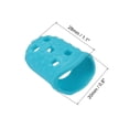 thumbnail image 2 of Uxcell Finger Tips Anti Slip Fingertip Protector, 10 Pack 28mm Silicone Finger Guard, Light Blue, 2 of 6