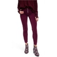 thumbnail image 4 of Free People Womens Raw-Edge Cord Casual Cropped Pants, Purple, 24, 4 of 4