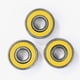 thumbnail image 3 of 10pcs 608rs ABEC-9 Cojinete de bolas Scooter Cojinetes de ranura profunda en miniatura (Amarillo), 3 of 5